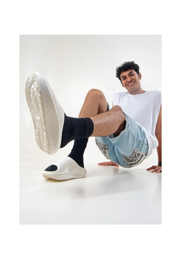 Bacca Bucci White Floats—Ultra Lightweight EVA Slides for Men | Best Price UAE